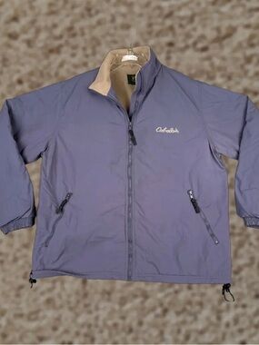 VINTAGE Cabela's Jacket Purple Full Zip Fleece Lined Stillwater Supply Jacket
